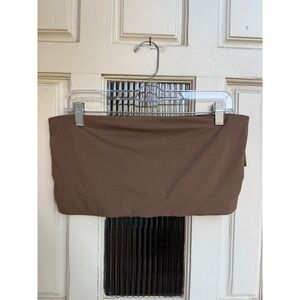 SKIMS Bandeau Bra Top Oxide Brown Seamless Comfort Size 4X